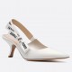 Dior J'Adior Slingback Pumps 65mm In White Patent Calfskin