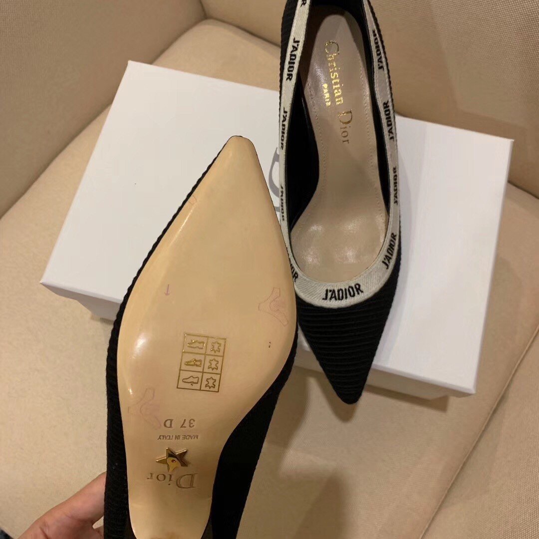 Dior J'Adior Pumps 65mm In Black Technical Fabric