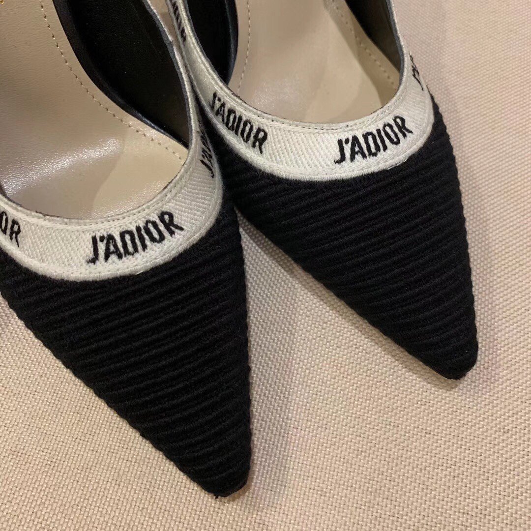 Dior J'Adior Pumps 100mm In Black Technical Fabric