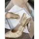 Dior J'Adior Slingback Pumps 100mm In Gold Toile de Jouy Cotton