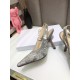 Dior J'Adior Slingback Pumps 100mm In Gray Toile de Jouy Reverse