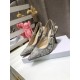 Dior J'Adior Slingback Pumps 100mm In Gray Toile de Jouy Reverse