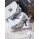 Dior J'Adior Slingback Pumps 100mm In Gray Toile de Jouy Reverse