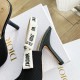 Dior J'Adior Slingback Pumps 100mm In Black Technical Fabric