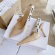 Dior J'Adior Slingback Pumps 100mm In Nude Patent Calfskin