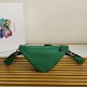 Prada Triangle Shoulder Bag In Green Calfskin