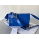 Bottega Veneta Cassette Bag In Cobalt Wrinkled Intreccio Calfskin