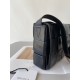 Bottega Veneta Cassette Bag In Black Wrinkled Intreccio Calfskin