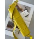 Bottega Veneta Cassette Bag In Yellow Wrinkled Intreccio Calfskin