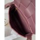 Bottega Veneta Cassette Bag In Burgundy Grained Intreccio Calfskin