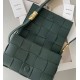 Bottega Veneta Cassette Bag In Raintree Grained Intreccio Calfskin