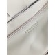 Bottega Veneta Cassette Bag In White Grained Intreccio Calfskin