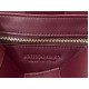 Bottega Veneta Cassette Bag In Bordeaux Intreccio Lambskin