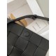 Bottega Veneta Cassette Bag In Black Intreccio Lambskin