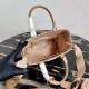 Prada Galleria Mini Bag In Beige Saffiano Leather