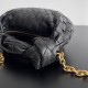 Bottega Veneta Mini Jodie Chain Bag In Black Intrecciato Lambskin