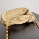 Bottega Veneta Mini Jodie Chain Bag In Porridge Intrecciato Lambskin