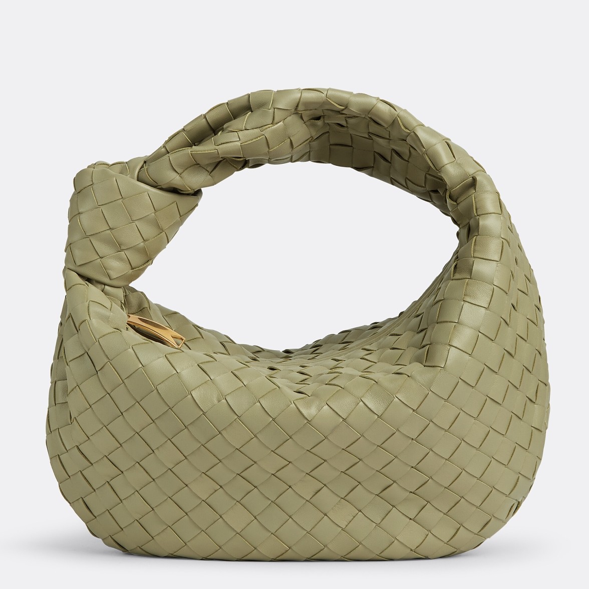 Bottega Veneta BV Jodie Teen Bag In Travertine Intrecciato Lambskin