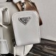 Prada Galleria Mini Bag In White Saffiano Leather