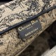 Dior Medium Book Tote Bag In Brown Toile de Jouy Embroidery