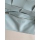 Bottega Veneta Cassett Bag In Teal Washed Intreccio Lambskin