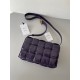 Bottega Veneta Padded Cassette Bag In Purple Intrecciato Deerskin