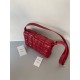 Bottega Veneta Padded Cassette Bag In Red Intrecciato Deerskin