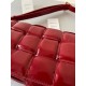 Bottega Veneta Padded Cassette Bag In Red Intrecciato Deerskin