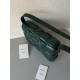 Bottega Veneta Padded Cassette Bag In Green Intrecciato Deerskin