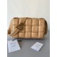 Bottega Veneta Padded Cassette Bag In Almond Intrecciato Lambskin