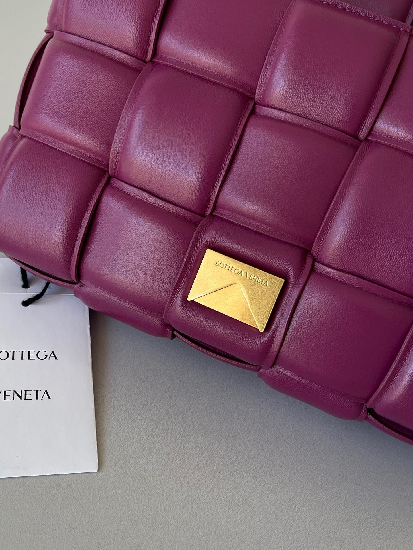 Bottega Veneta Padded Cassette Bag In Cinnabar Intrecciato Lambskin