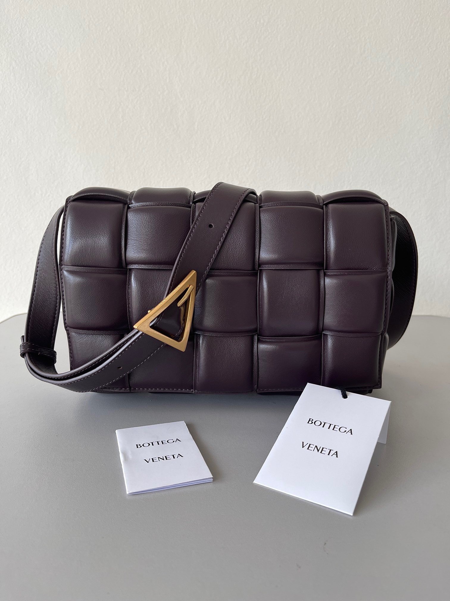 Bottega Veneta Padded Cassette Bag In Fondant Intrecciato Lambskin