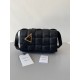 Bottega Veneta Padded Cassette Bag In Black Intrecciato Lambskin