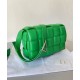 Bottega Veneta Padded Cassette Bag In Parakeet Intrecciato Lambskin