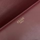 Celine Triomphe Medium Bag In Bordeaux Smooth Calfskin