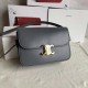 Celine Triomphe Medium Bag In Grey Smooth Calfskin