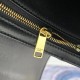 Celine Triomphe Medium Bag In Black Smooth Calfskin