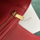 Celine Triomphe Medium Bag In Red Smooth Calfskin