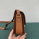 Celine Triomphe Medium Bag In Brown Natural Calfskin