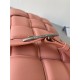 Bottega Veneta Padded Cassette Bag In Peachy Intrecciato Lambskin