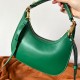 Valentino Stud Sign Hobo Bag In Green Calfskin