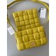 Bottega Veneta Padded Cassette Bag In Yellow Intrecciato Lambskin