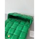 Bottega Veneta Chain Cassette Bag In Parakeet Intrecciato Lambskin