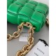 Bottega Veneta Chain Cassette Bag In Parakeet Intrecciato Lambskin