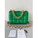 Bottega Veneta Chain Cassette Bag In Parakeet Intrecciato Lambskin