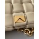 Bottega Veneta Chain Cassette Bag In Porridge Intrecciato Lambskin