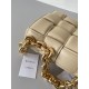 Bottega Veneta Chain Cassette Bag In Porridge Intrecciato Lambskin