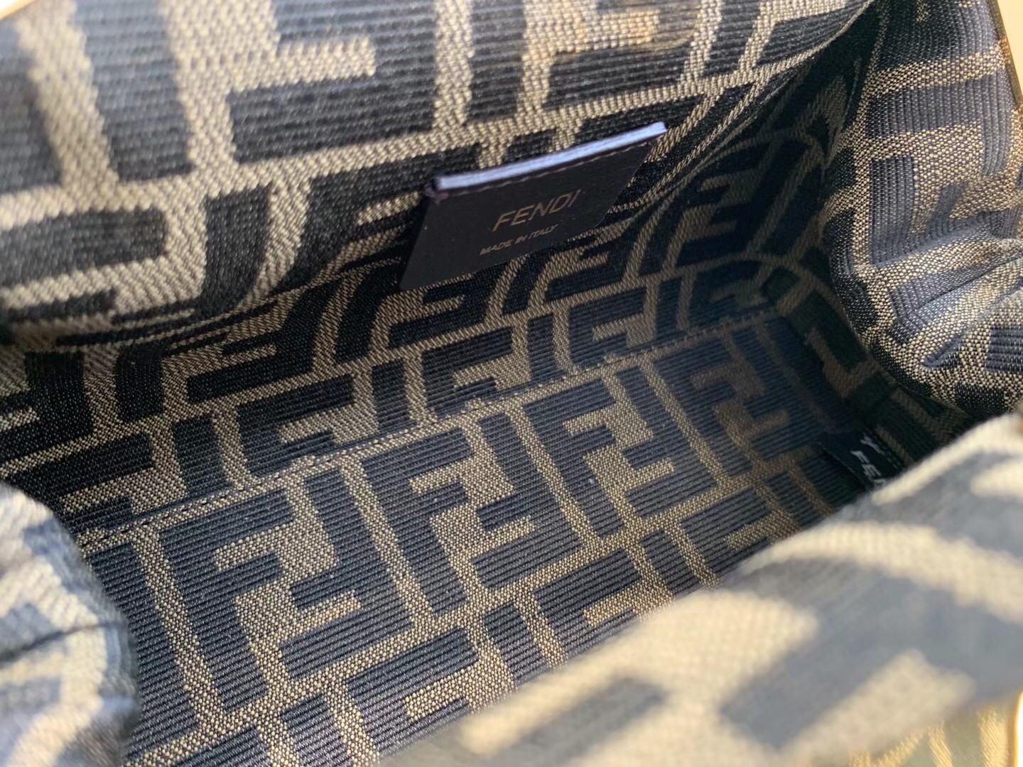 Fendi First Small Bag In Black Nappa Leather