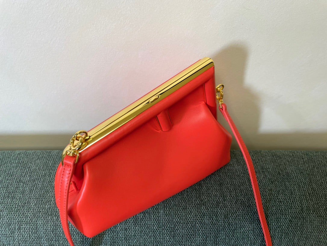 Fendi First Small Bag In Red Nappa Leather