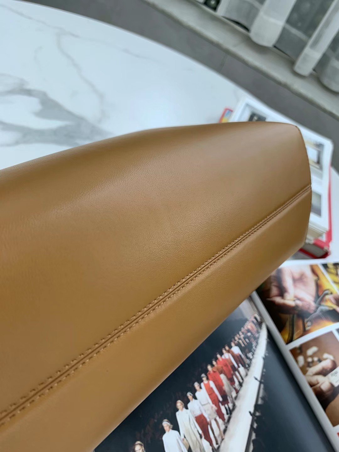 Fendi First Medium Bag In Brown Nappa Leather